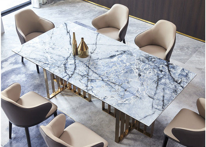 Sistema minimalista de la mesa de comedor del hotel del marco metálico fuerte
