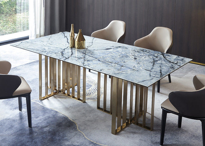 Sistema minimalista de la mesa de comedor del hotel del marco metálico fuerte