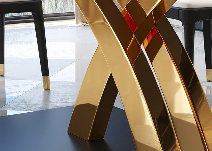 Mesa de comedor de mármol de lujo de la familia fuerte y durable