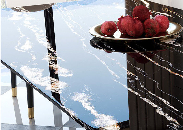 Mesa de comedor de mármol de lujo de la familia fuerte y durable