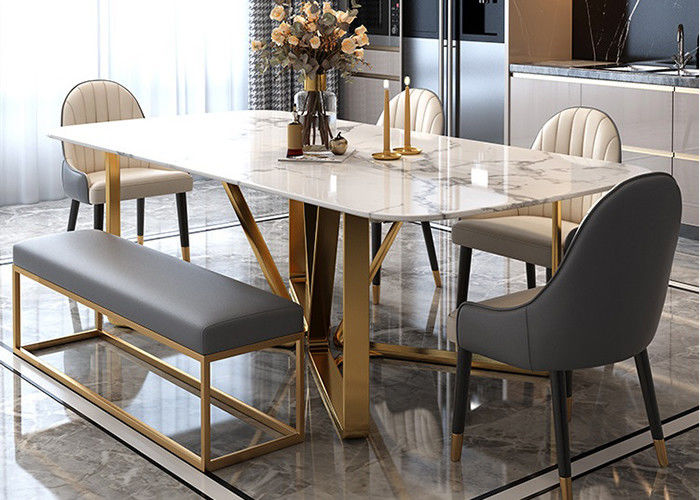 Mesa de comedor de mármol de lujo ISO9001