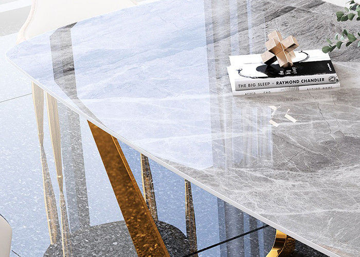 Mesa de comedor de mármol el 130cmx80cmx77cm de lujo moderna
