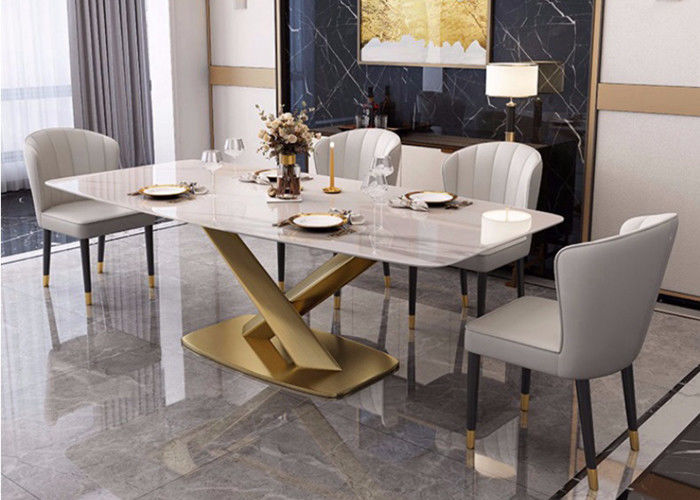 tabla superior de mármol del comedor del 130x80x77cm