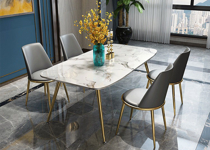 Mesa de comedor de mármol de lujo el 140x80x76cm casera de moda