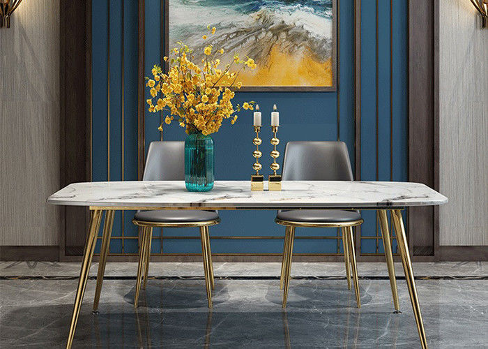 Mesa de comedor de mármol de lujo el 140x80x76cm casera de moda