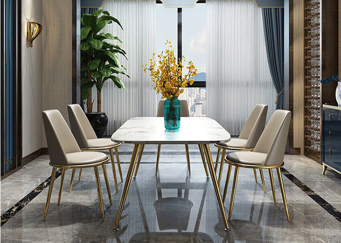 Mesa de comedor de mármol de lujo el 140x80x76cm casera de moda