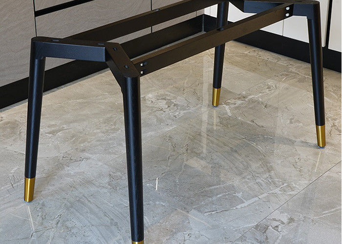Mesa de comedor de mármol de lujo de la familia, mesa de comedor de mármol de la encimera