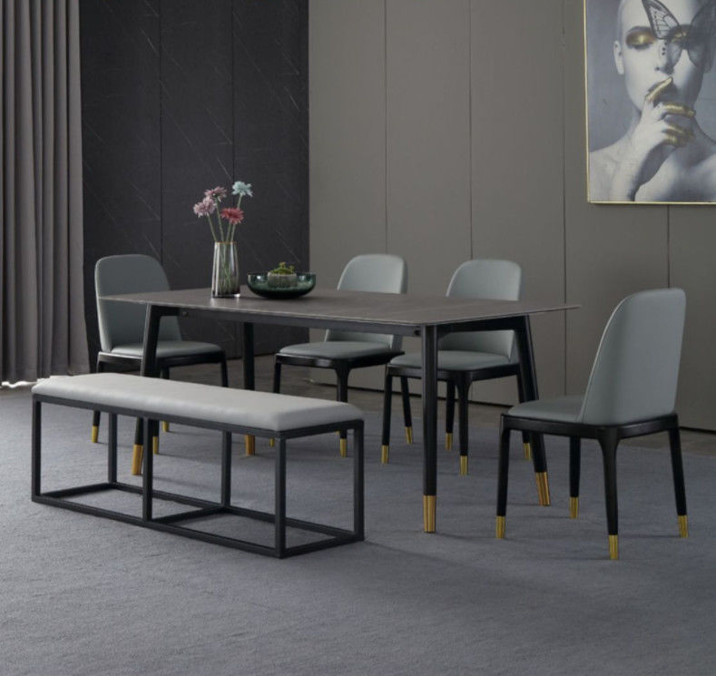 mesa de comedor de mármol de lujo del 130cmx80cmx77cm, diseño de la mesa de comedor con el top de mármol