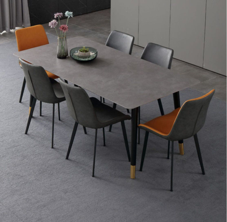 mesa de comedor de mármol de lujo del 130cmx80cmx77cm, diseño de la mesa de comedor con el top de mármol