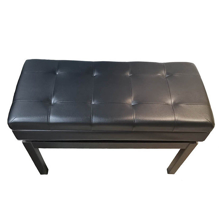 Taburete de piano doble antiguo de cuero del Odm del almacenamiento Ottoman los 86cm altos