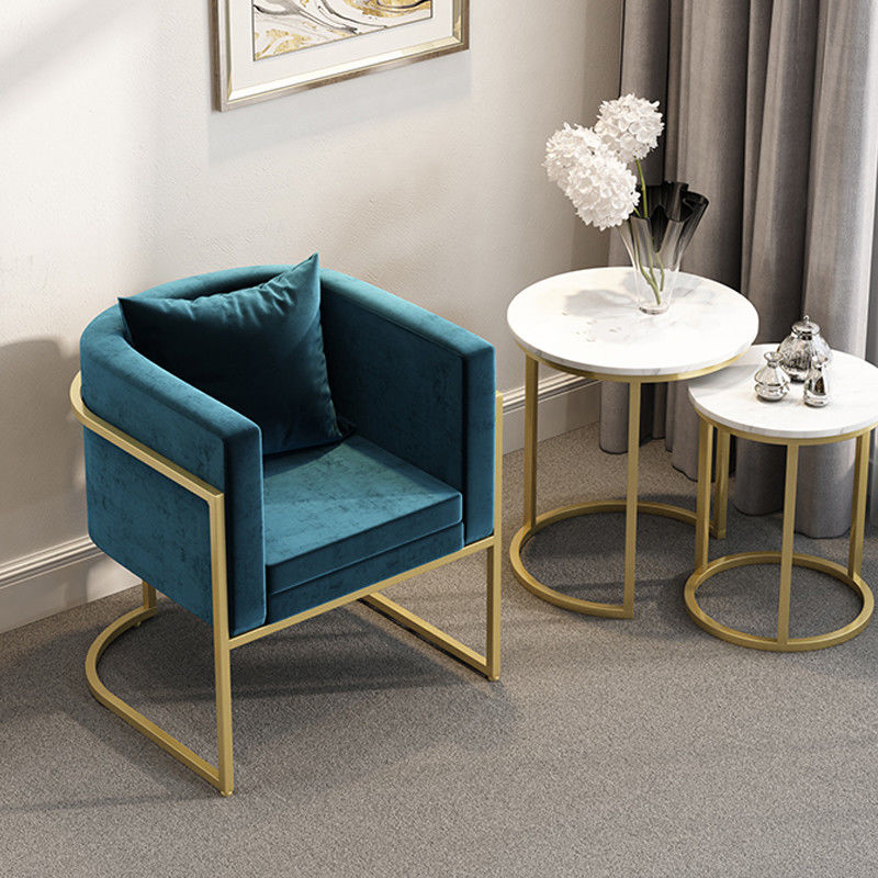 Muebles nórdicos Sofa Set del hierro labrado de la negociación del estudio