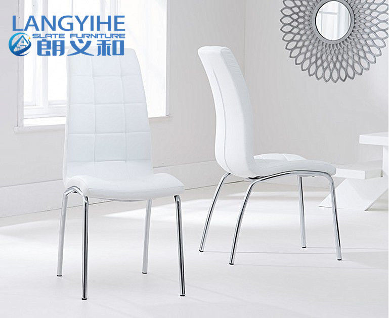 Mesa de comedor blanca el 120cm del mármol del círculo del Odm del OEM