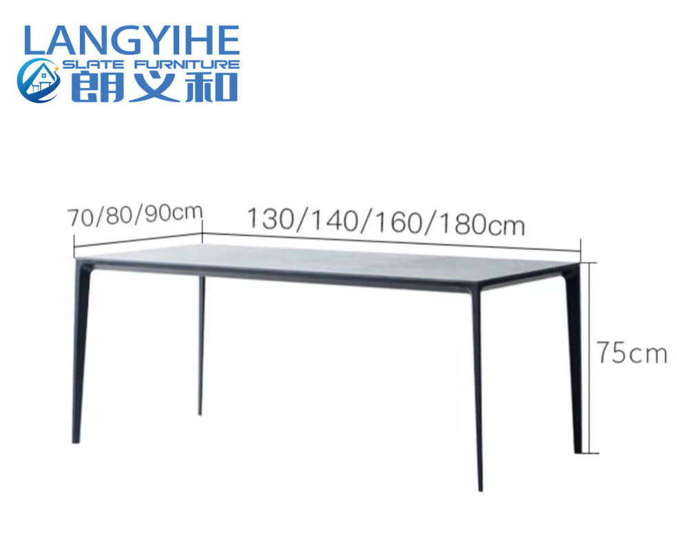 Mesa de comedor de mármol minimalista casera el 130x70cm de la losa de la roca