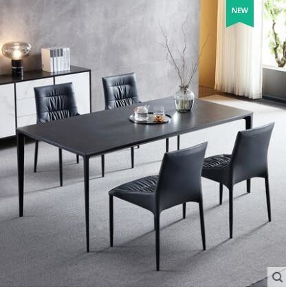 Rasguño de mármol minimalista de lujo ligero nórdico de la mesa de comedor resistente