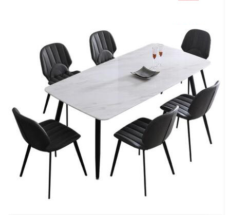 Prevenga rasguña la combinación de mármol minimalista de la mesa de comedor y de la silla