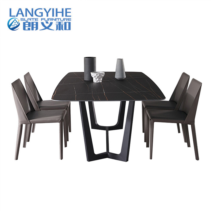 Mesa de comedor rectangular Dali artificial de la cocina de las piernas 304SS