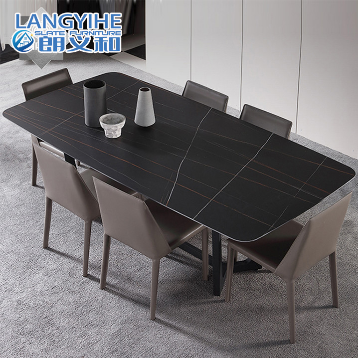 Mesa de comedor rectangular Dali artificial de la cocina de las piernas 304SS